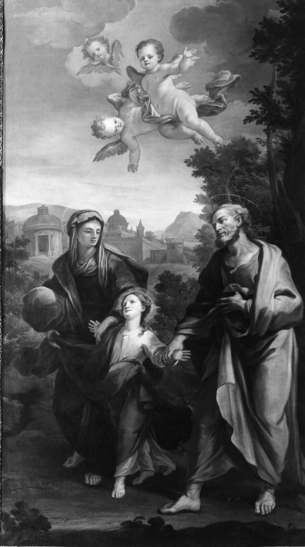 San Gioacchino Sant'Anna e Maria Vergine bambina (dipinto) - ambito romano 